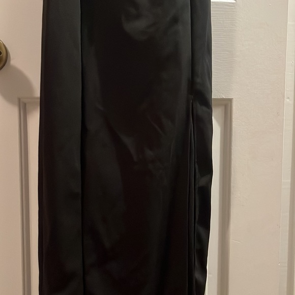 Lulus Long Black Dress Size Medium Spaghetti Strap - Picture 5 of 6